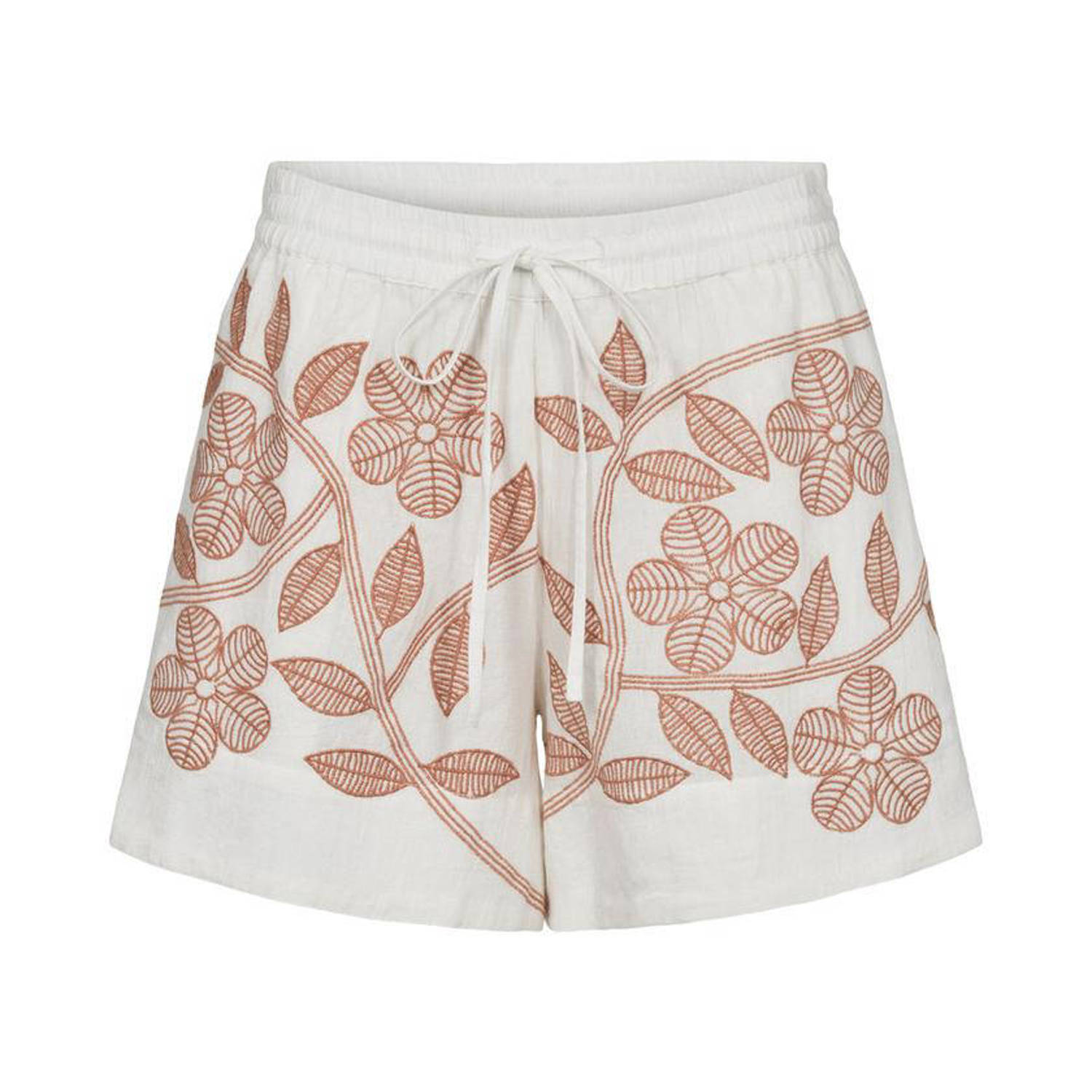 Sofie Schnoor gebloemde high waist straight fit short