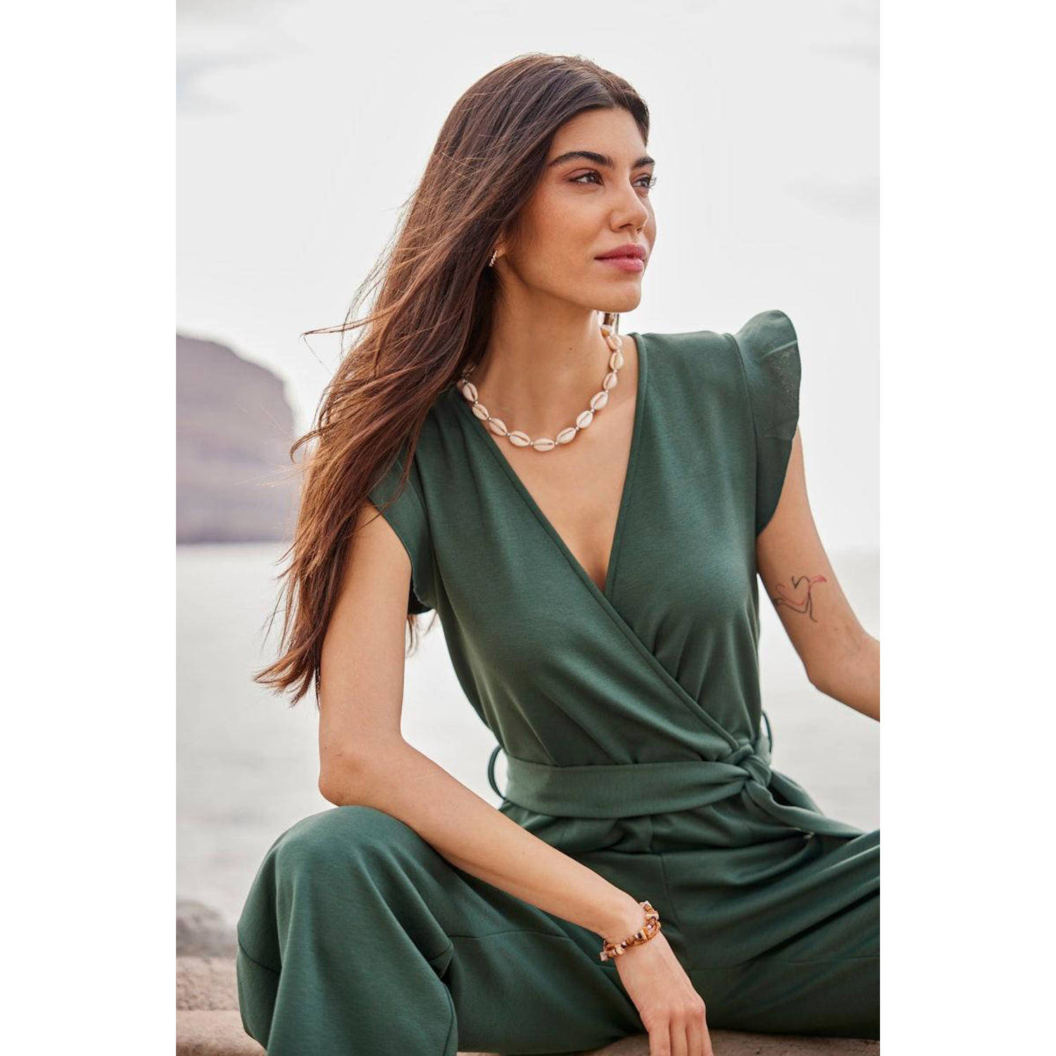 JDY regular jumpsuit groen
