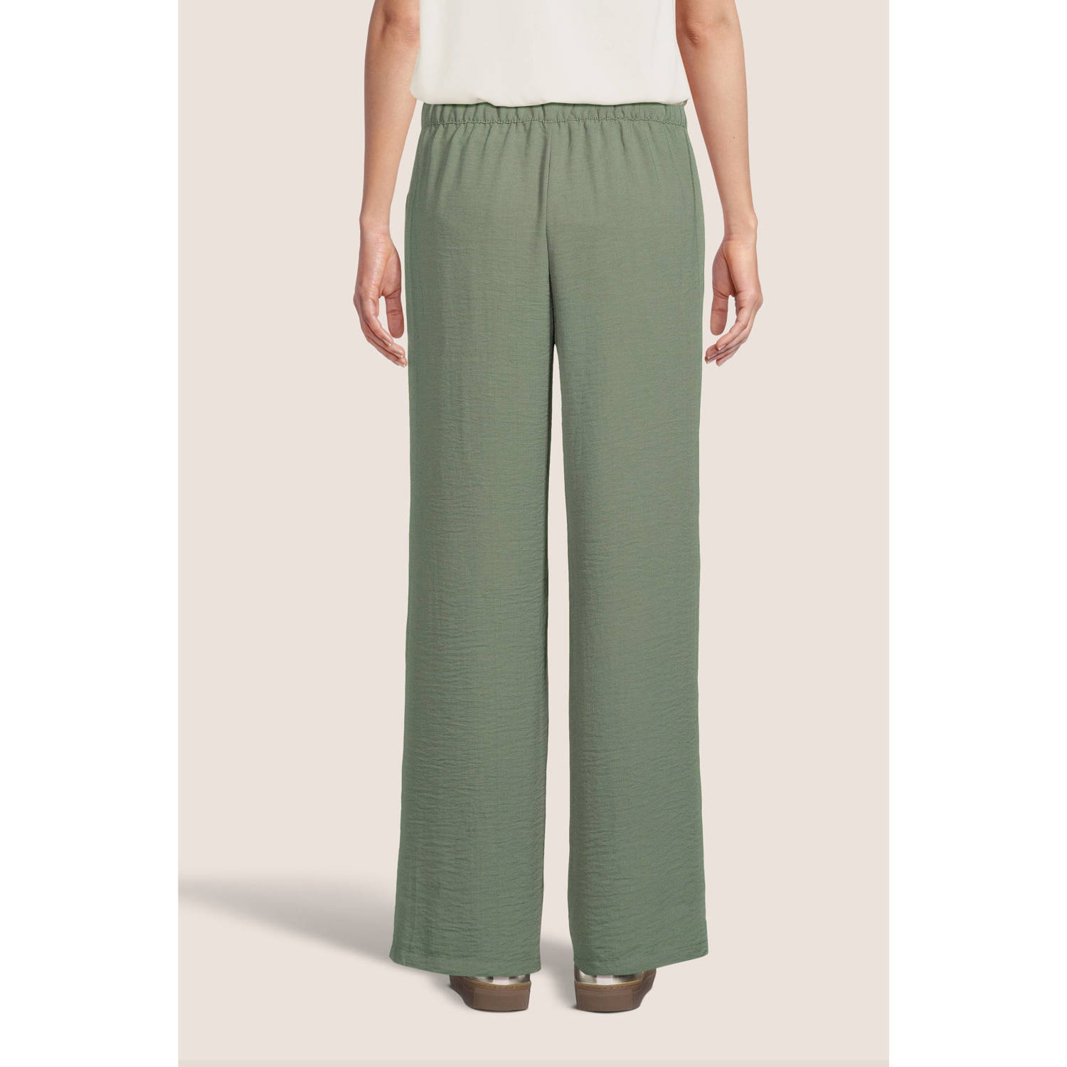 JDY high waist loose fit pantalon DIVYA bruin
