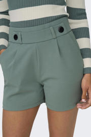thumbnail: Grijze dames JDY korte broek groen van polyester met regular fit, regular waist, elastische inzet en effen