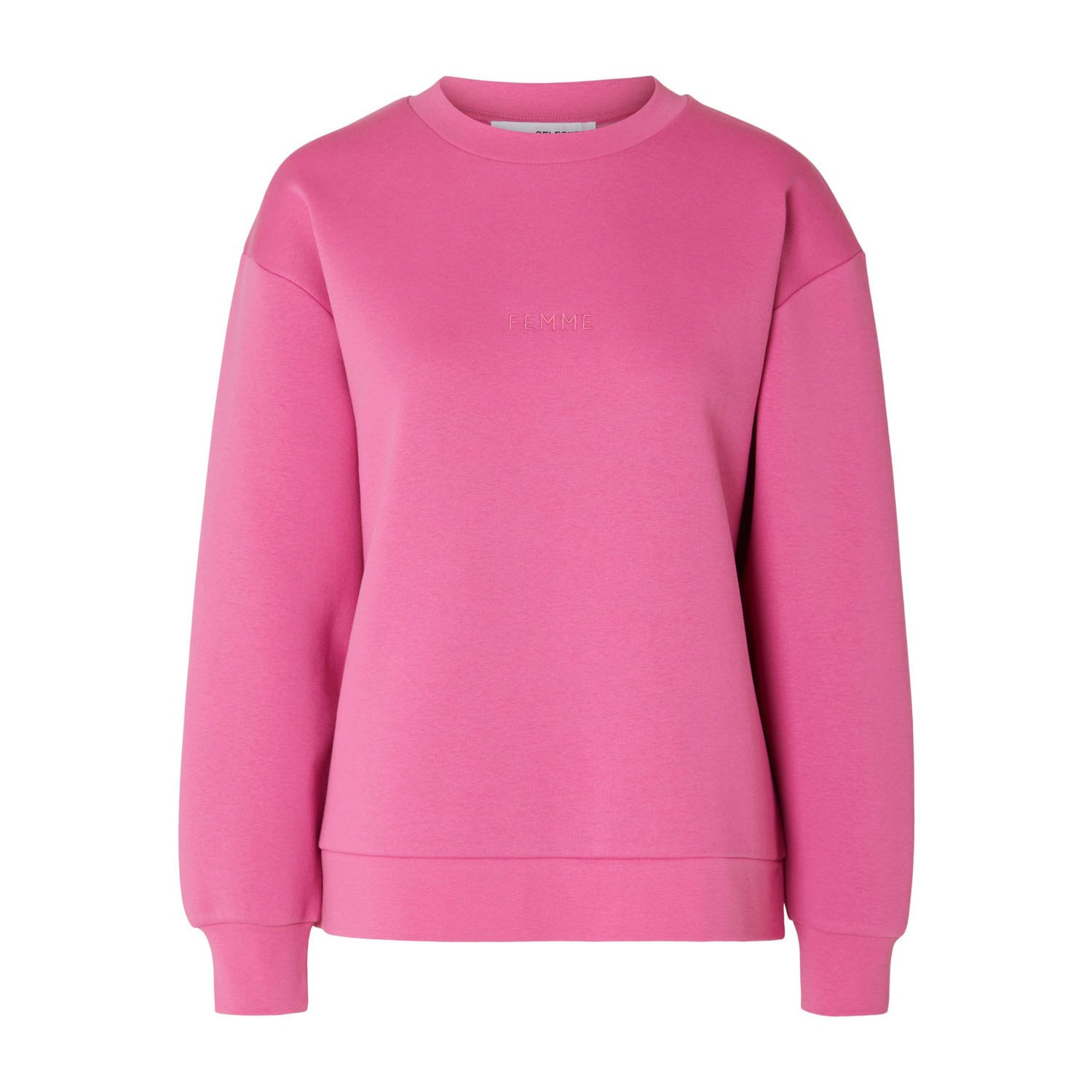 SELECTED FEMME sweater SLFLISA roze