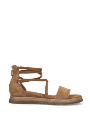 suède sandalen beige