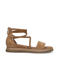 No Stress suède sandalen beige