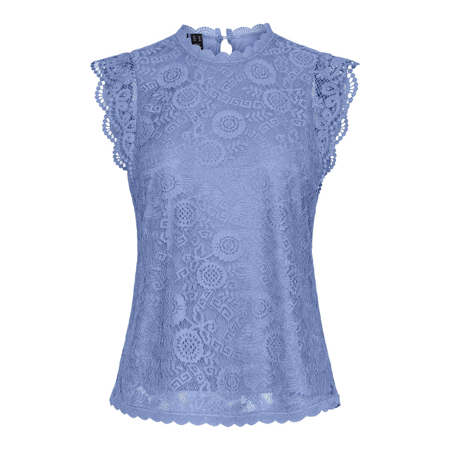 Pieces Top met kant model 'COLLINE'