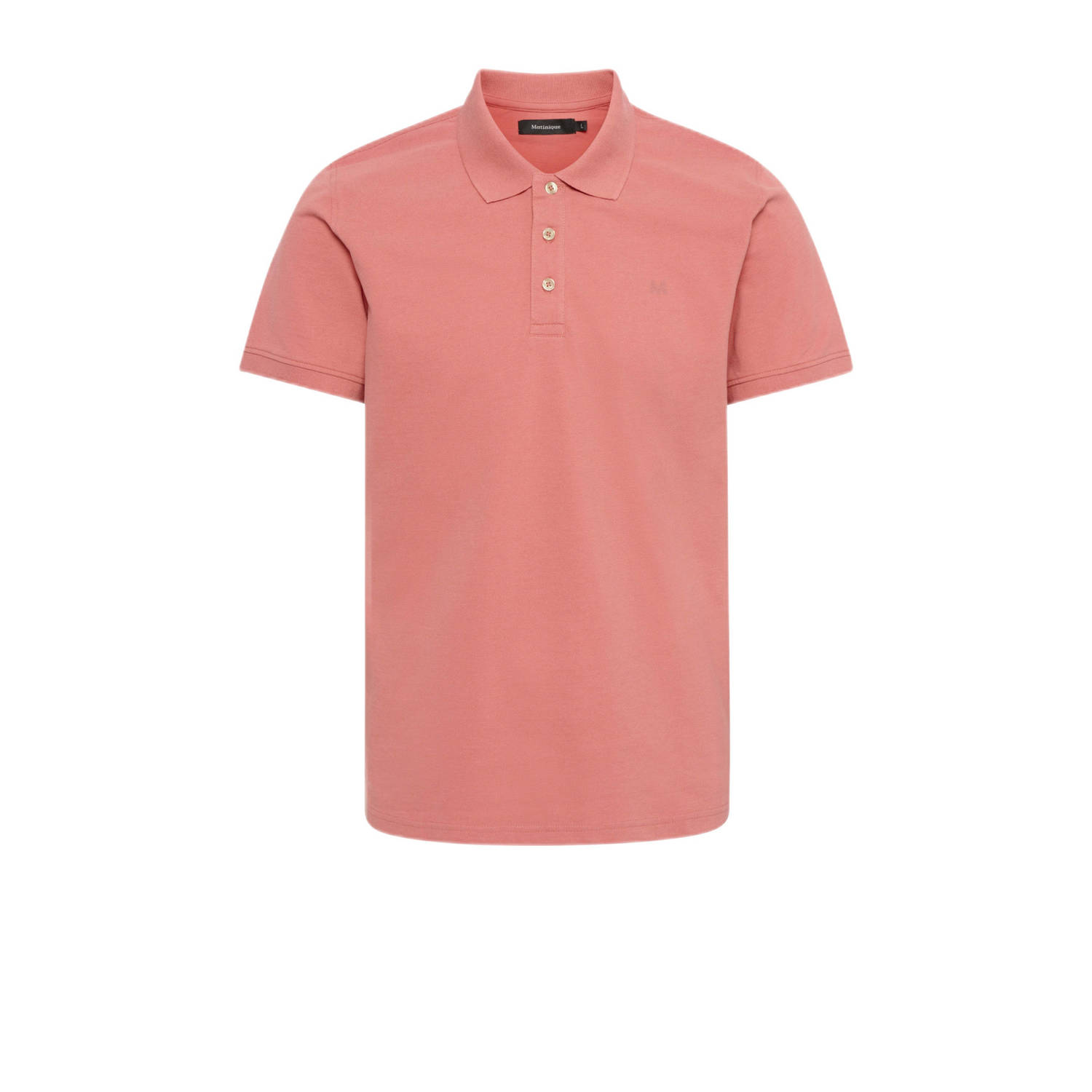 Matinique gemêleerde regular fit polo MApoleo aded rose melange