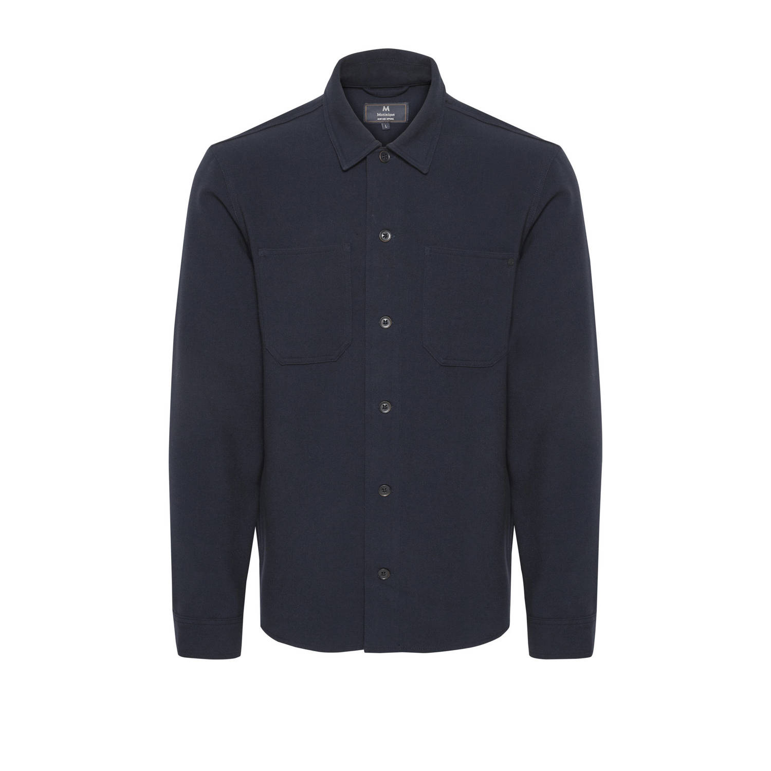 Matinique katoenen regular fit overshirt MApelton N Heritage dark navy