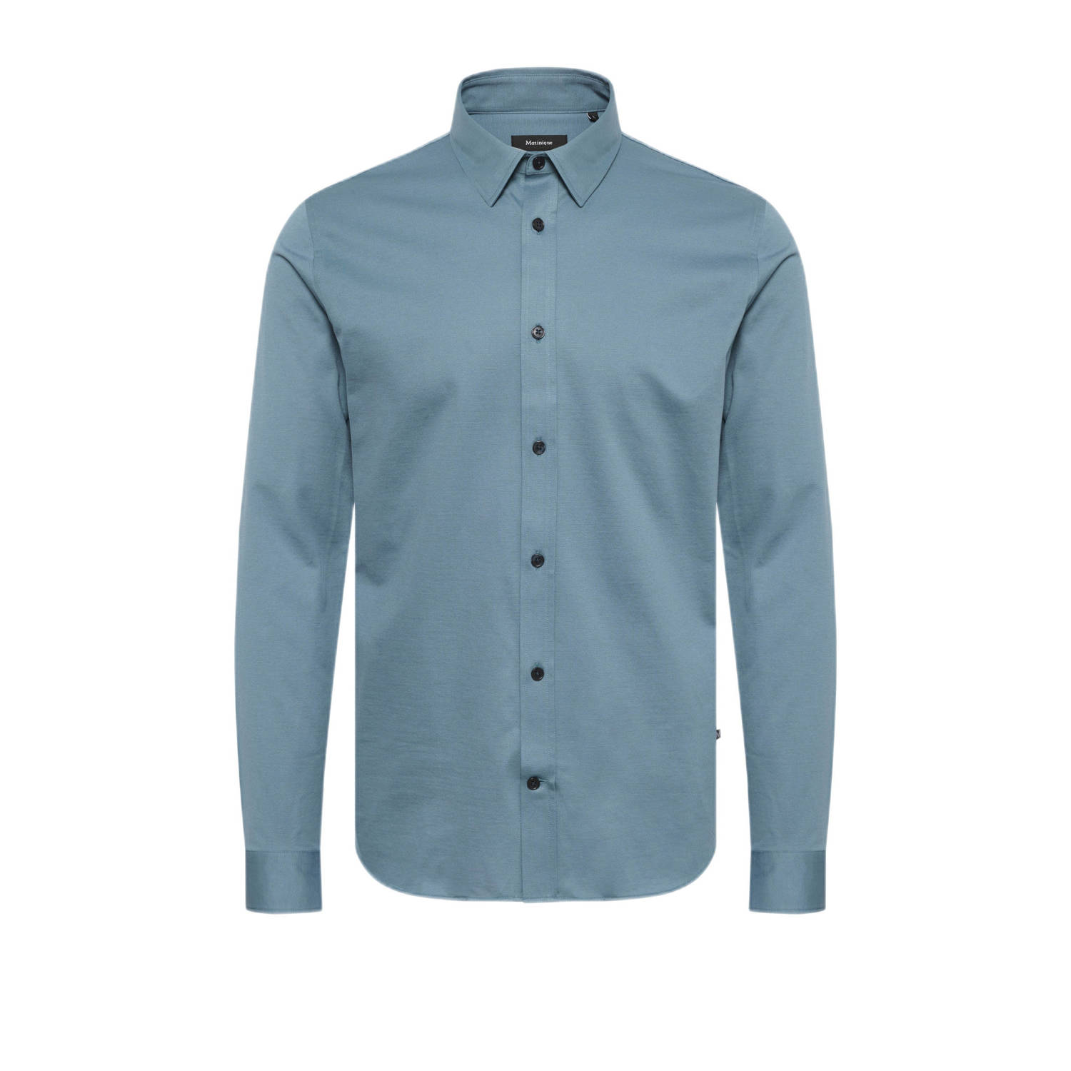 Matinique slim fit overhemd MAtrostol blauw