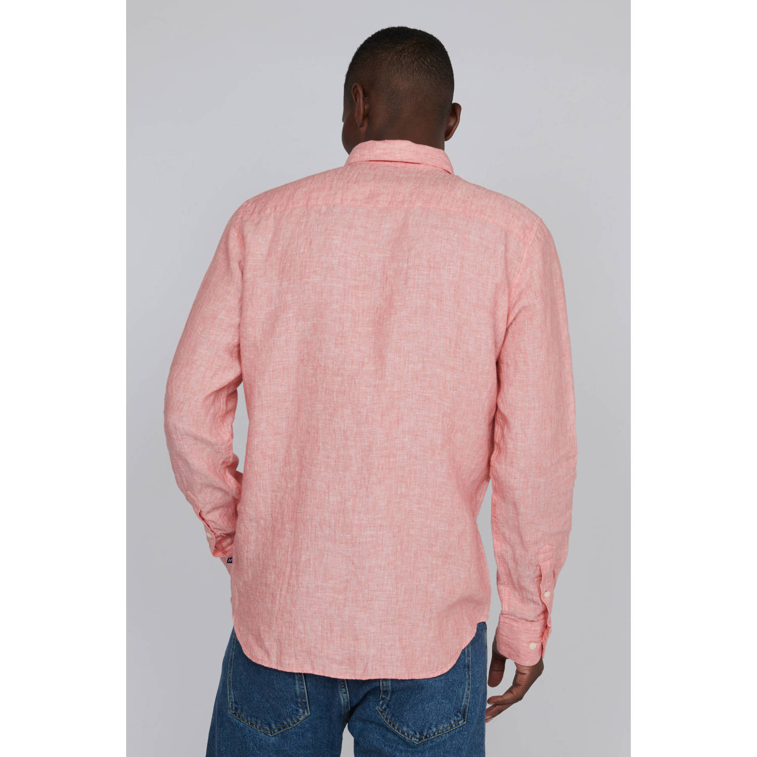 Matinique gemêleerd regular fit overhemd MAmarc faded rose