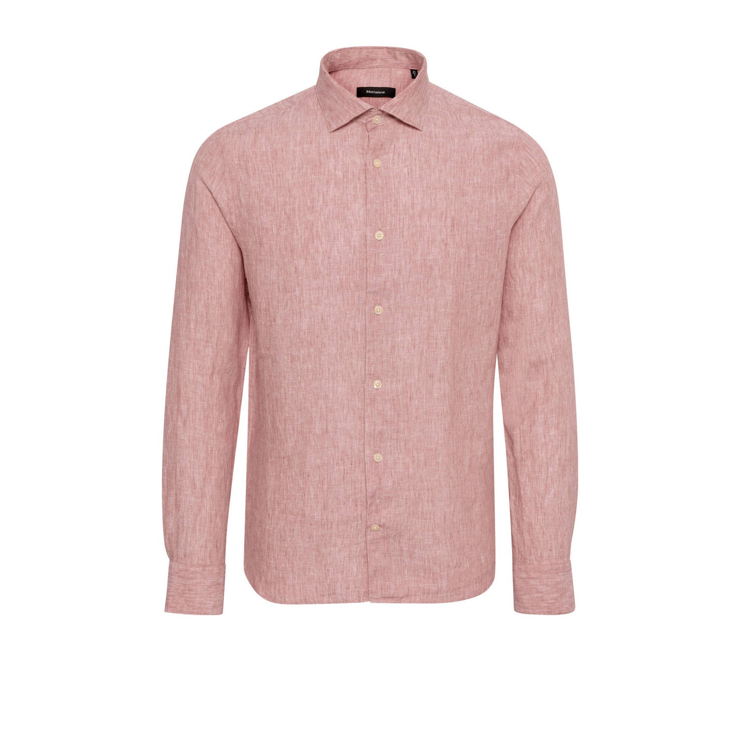 Matinique gemêleerd regular fit overhemd MAmarc faded rose