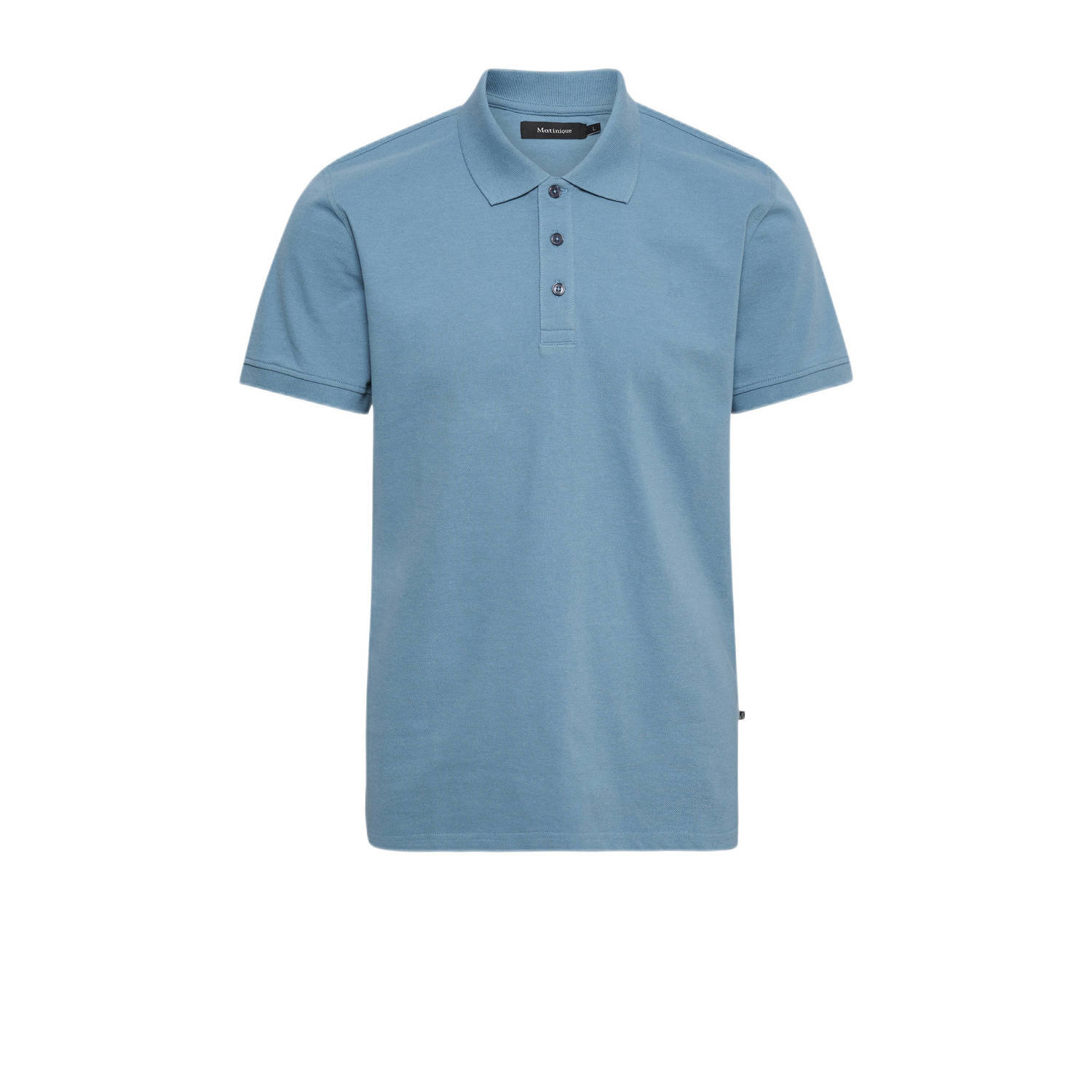 Matinique gemêleerde regular fit polo MApoleo captain's blue melange