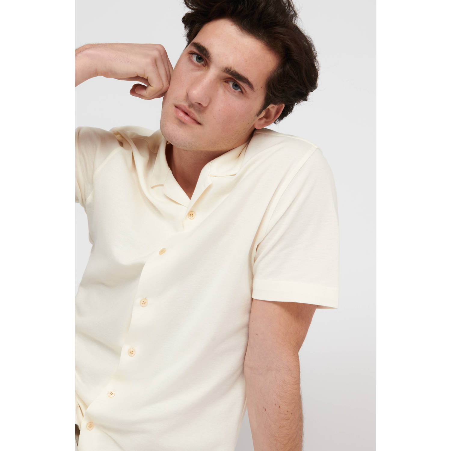 Matinique regular fit overhemd MAtrostol off white