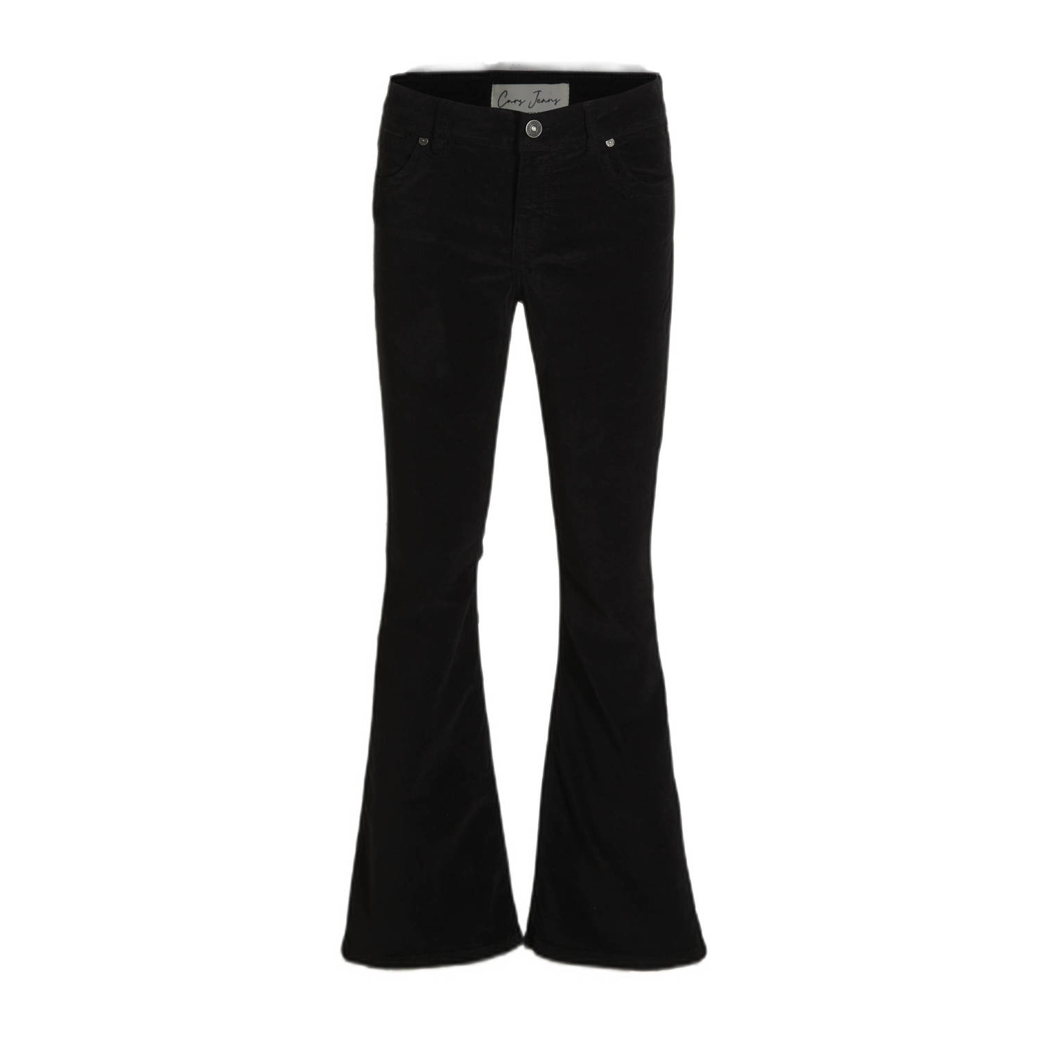 Cars fluwelen flared broek MICHELLE zwart Meisjes Fluweel Effen 134