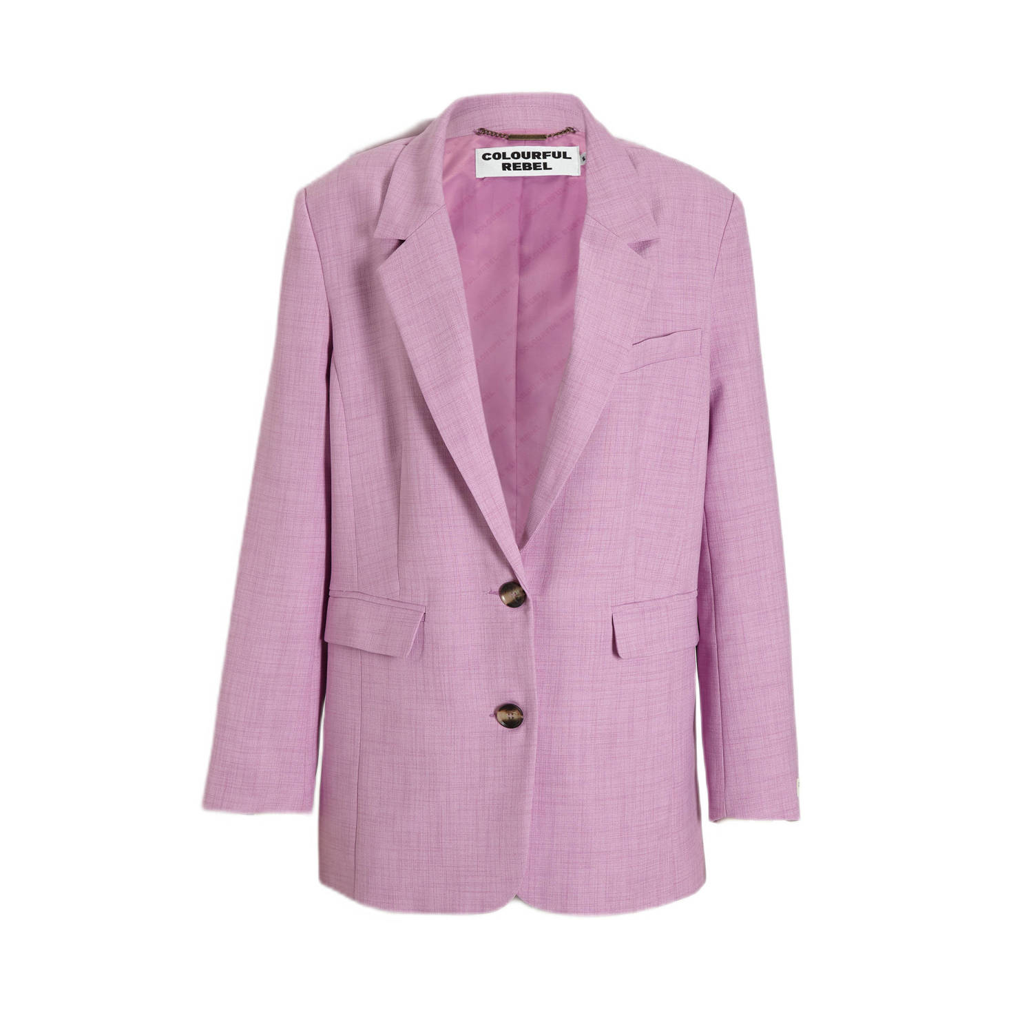 Colourful Rebel rechtvallende blazer Gemma roze