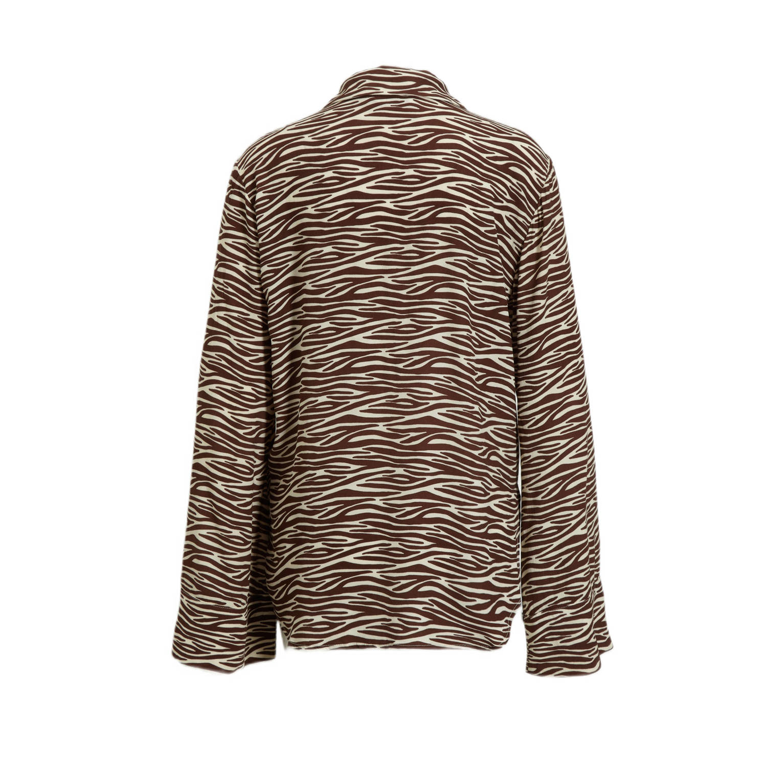 Colourful Rebel blouse Tia met zebraprint bruin beige