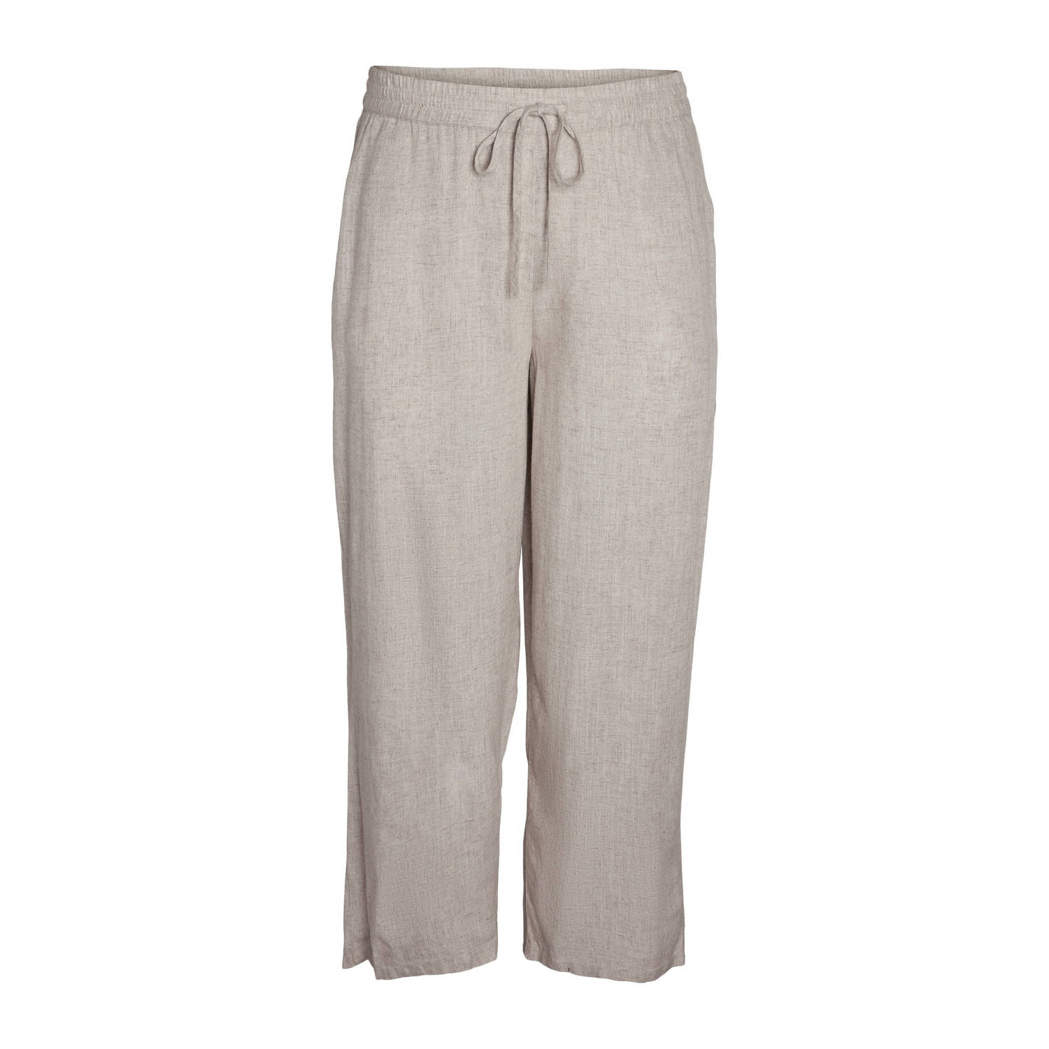 NOISY MAY Curve wide fit broek NMLEILANI naturel