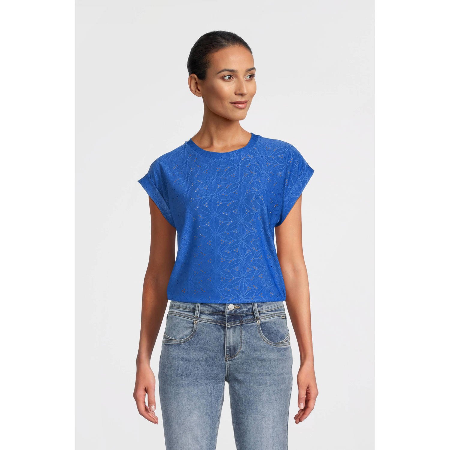 FREEQUENT T-shirt FQBLOND-TEE- blauw