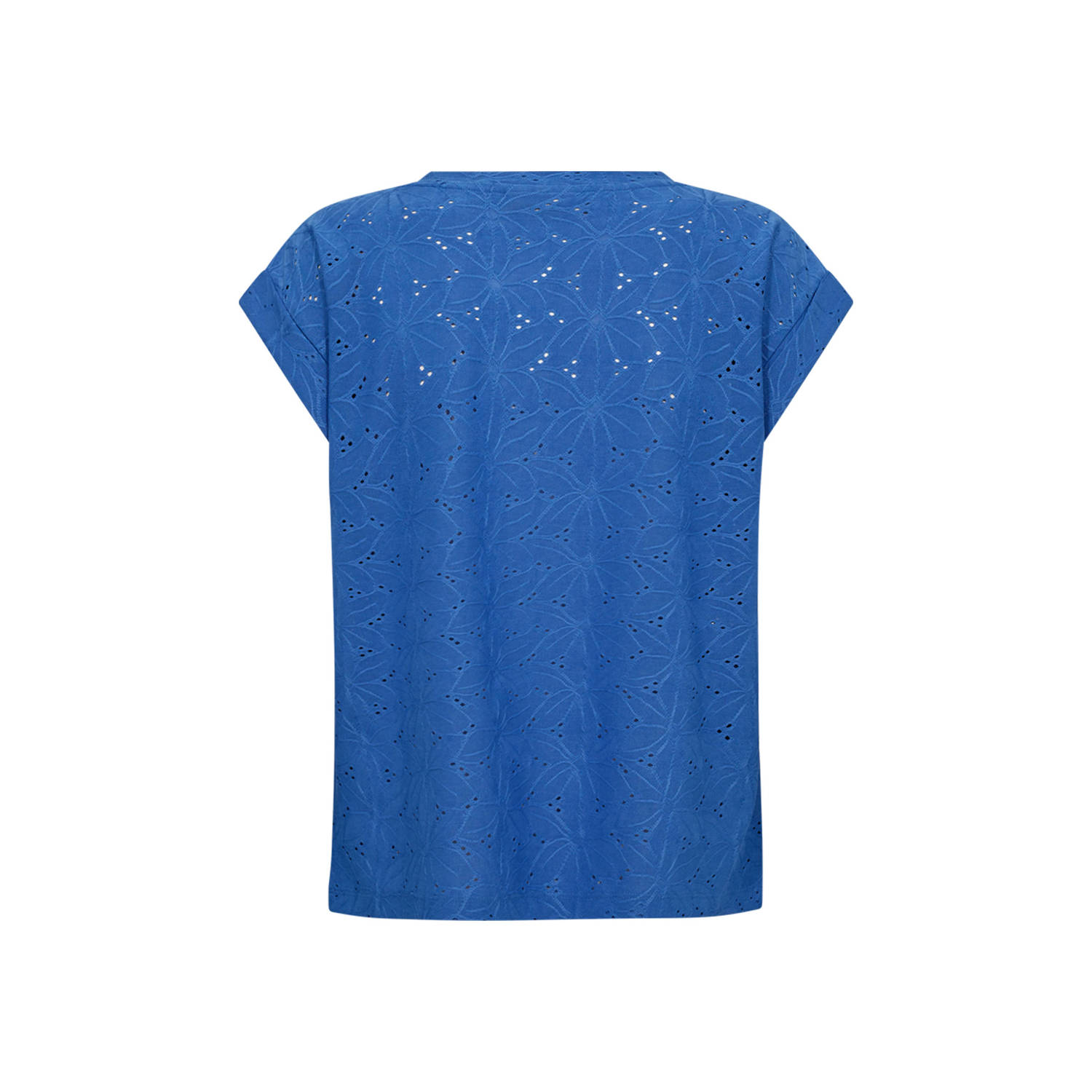 FREE QUENT T-shirt met broderie anglaise model 'Blond'