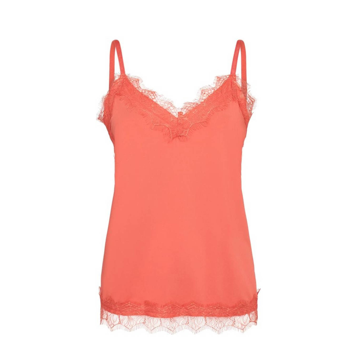 FREE QUENT Top met bandjes en kant model 'BICCO'