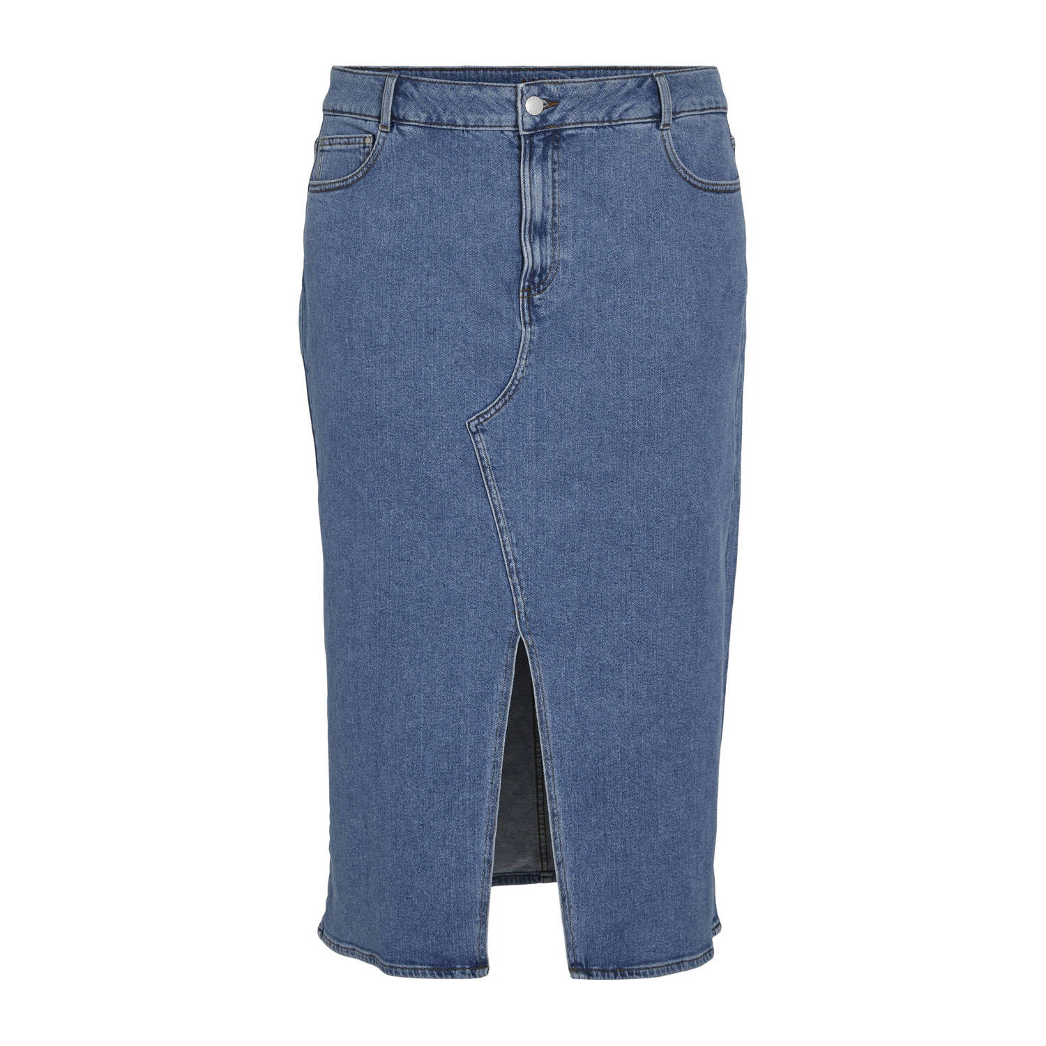 EVOKED VILA spijkerrok VISOL medium blue denim