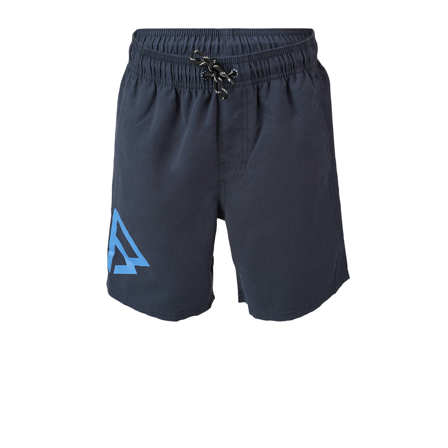 Brunotti zwemshort Crunotos donkerblauw Jongens Polyester Logo 128