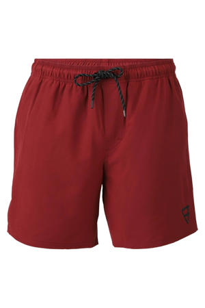zwemshort Iconic donkerrood