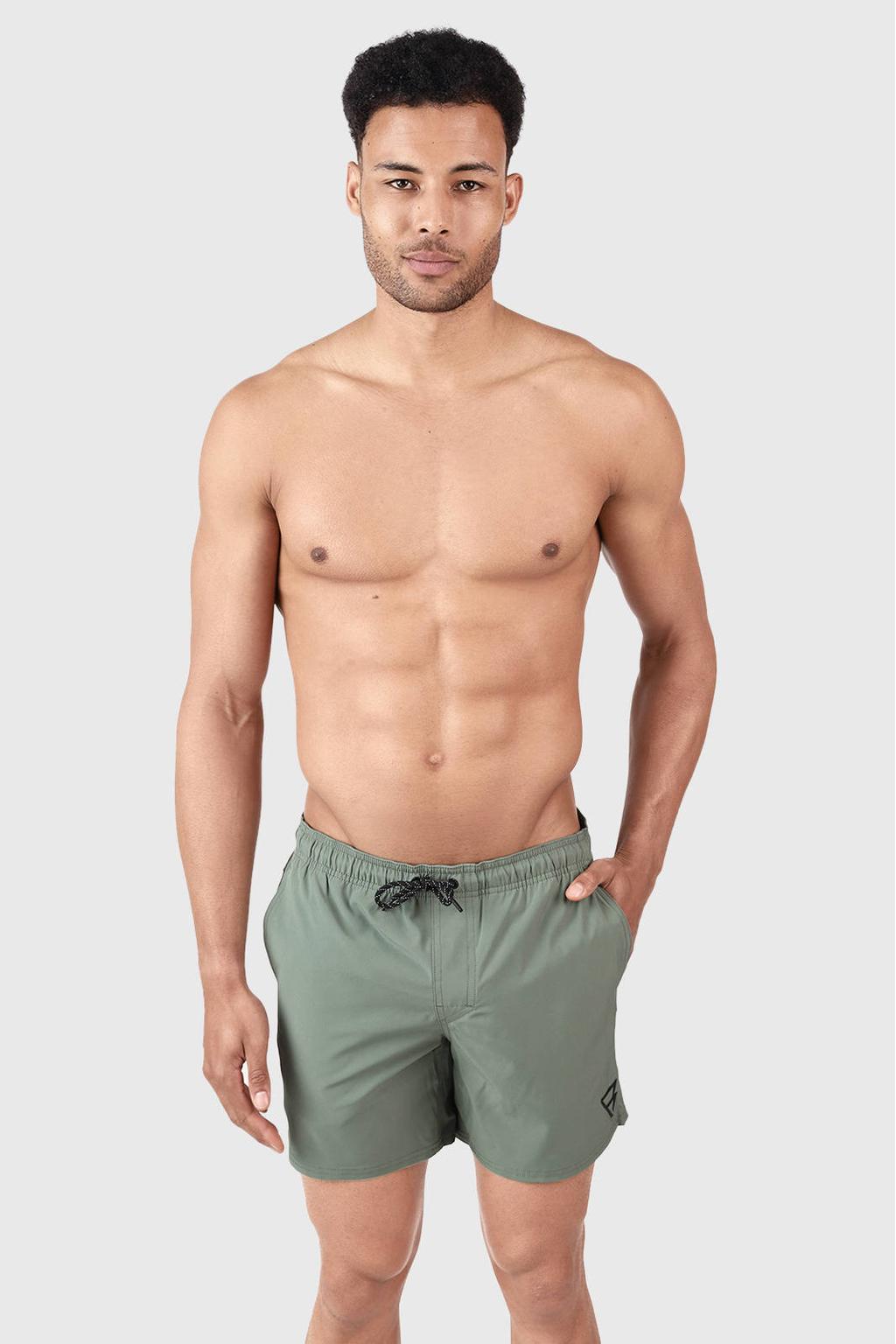 Brunotti zwemshort Iconic grijsgroen