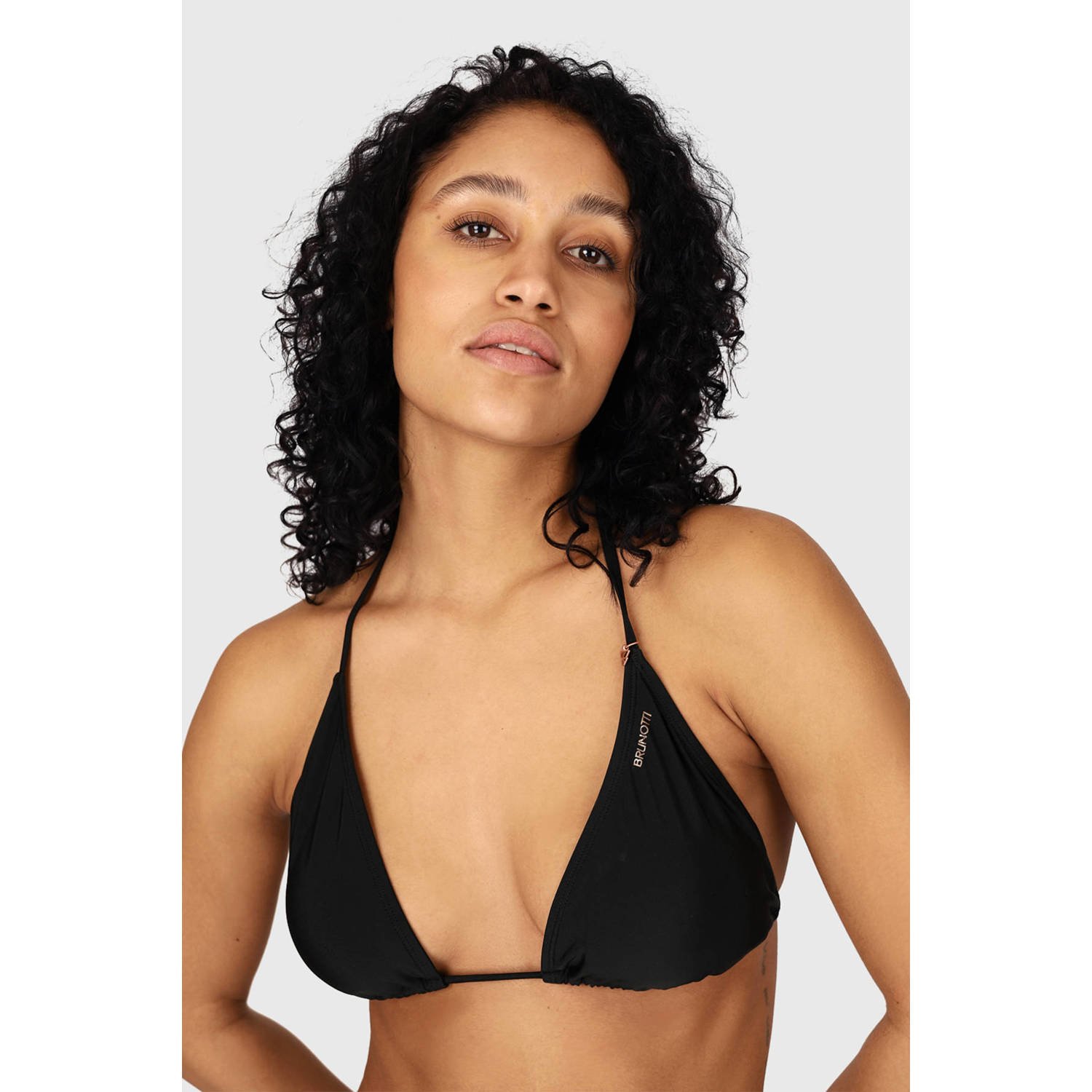 Brunotti voorgevormde triangel bikinitop Novalee zwart