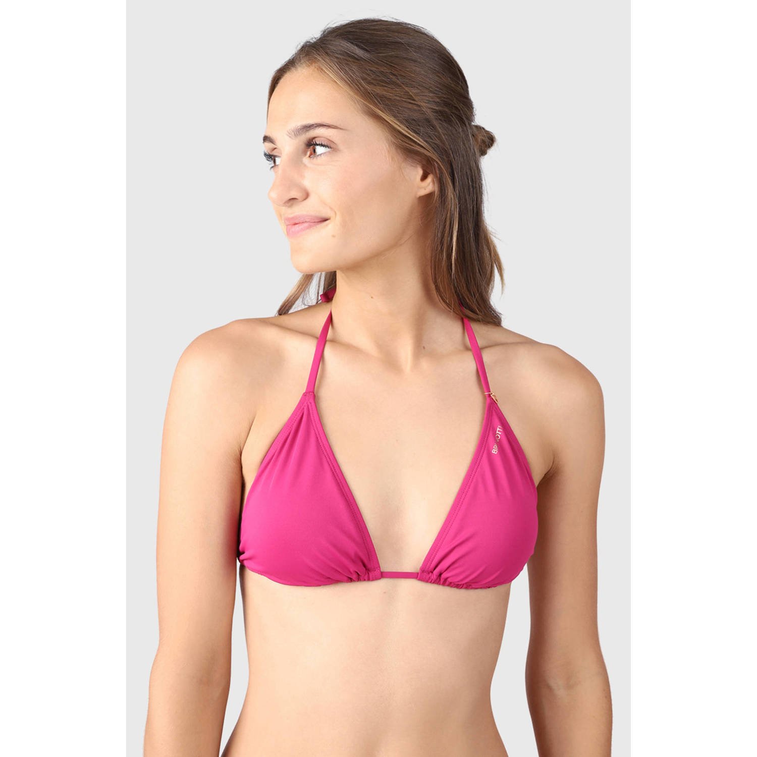 Brunotti voorgevormde triangel bikinitop Novalee roze