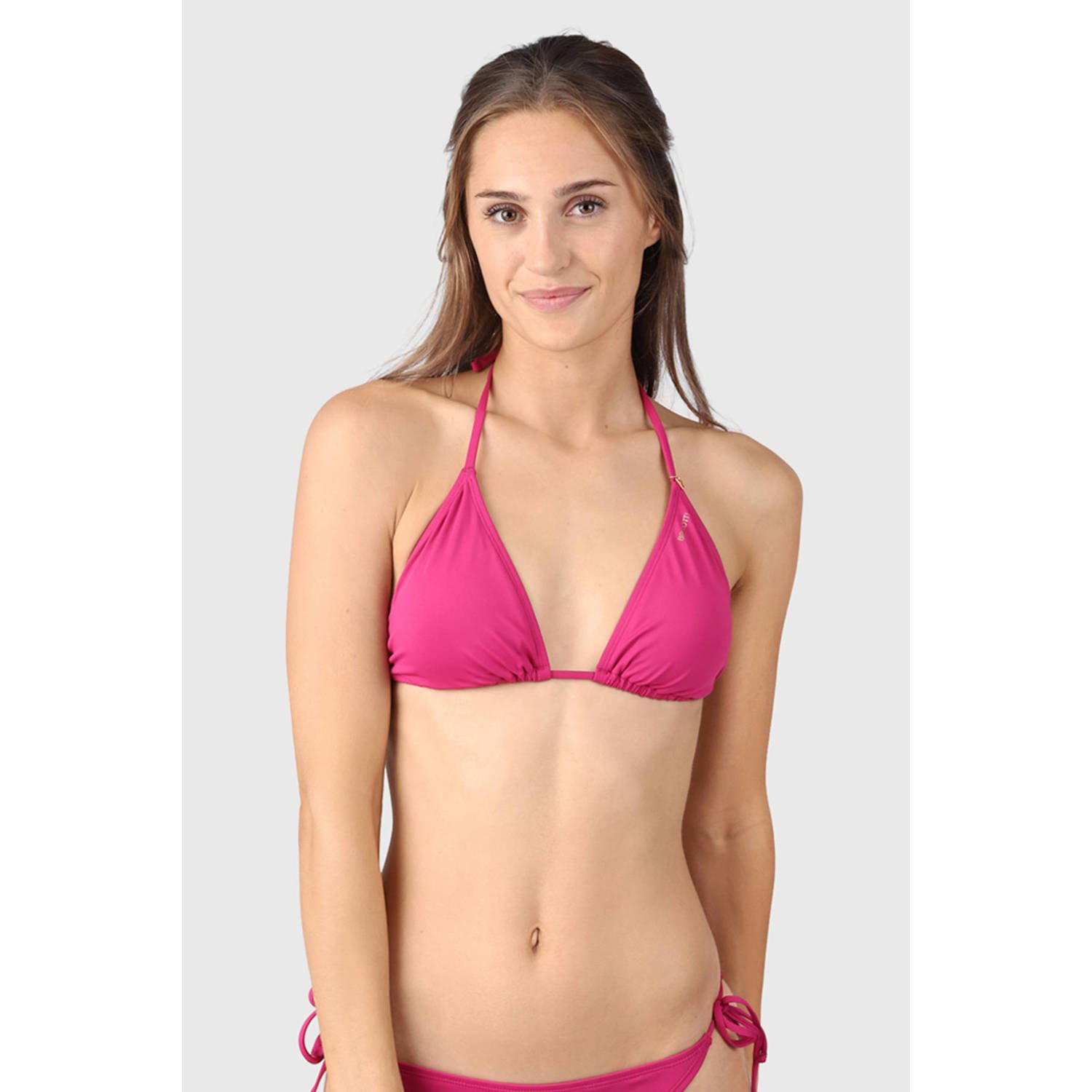 Brunotti voorgevormde triangel bikinitop Novalee roze