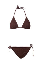 thumbnail: Brunotti voorgevormde crochet triangel bikini Mahlia bruin