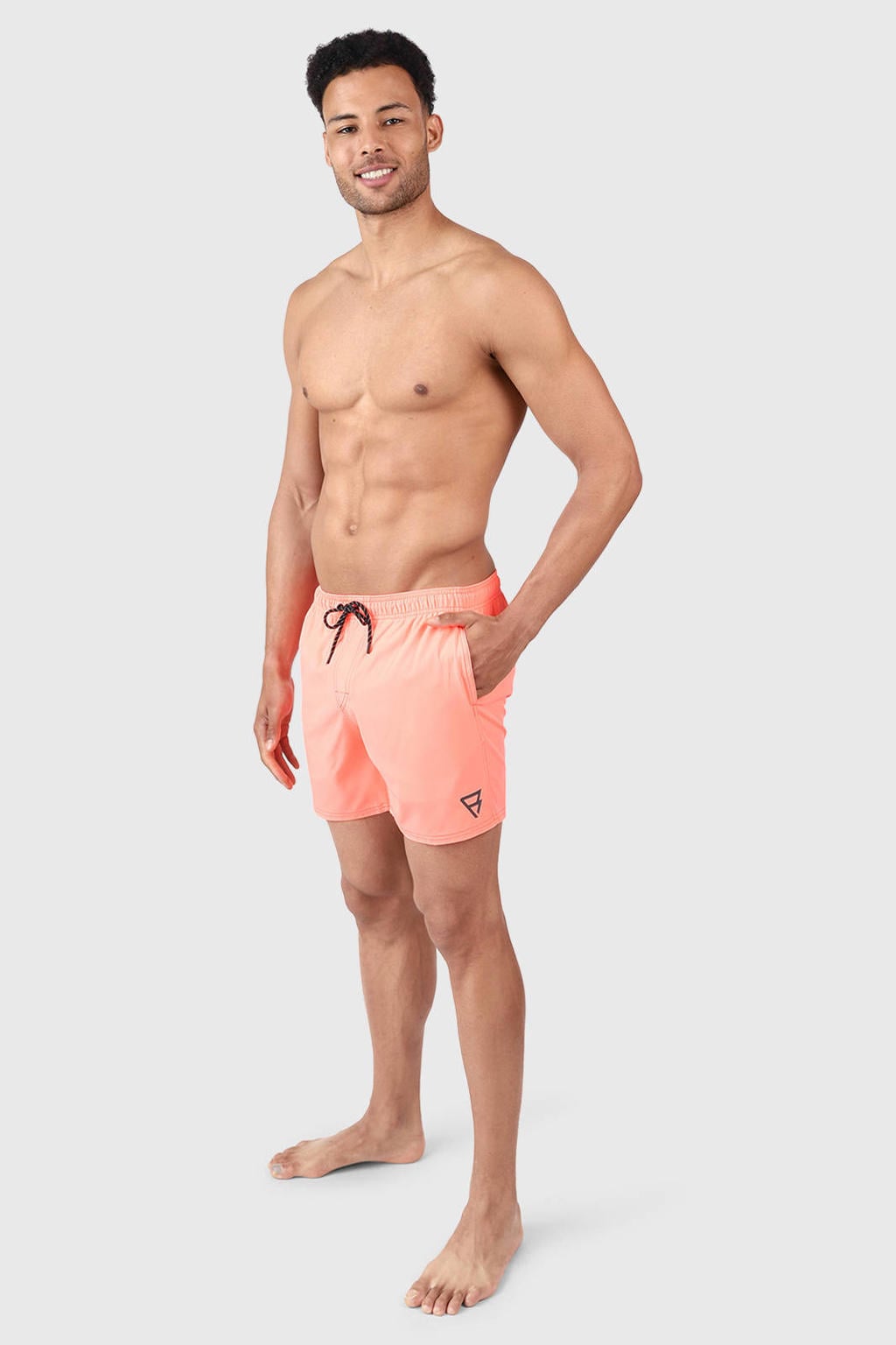 Brunotti zwemshort Iconic neon roze