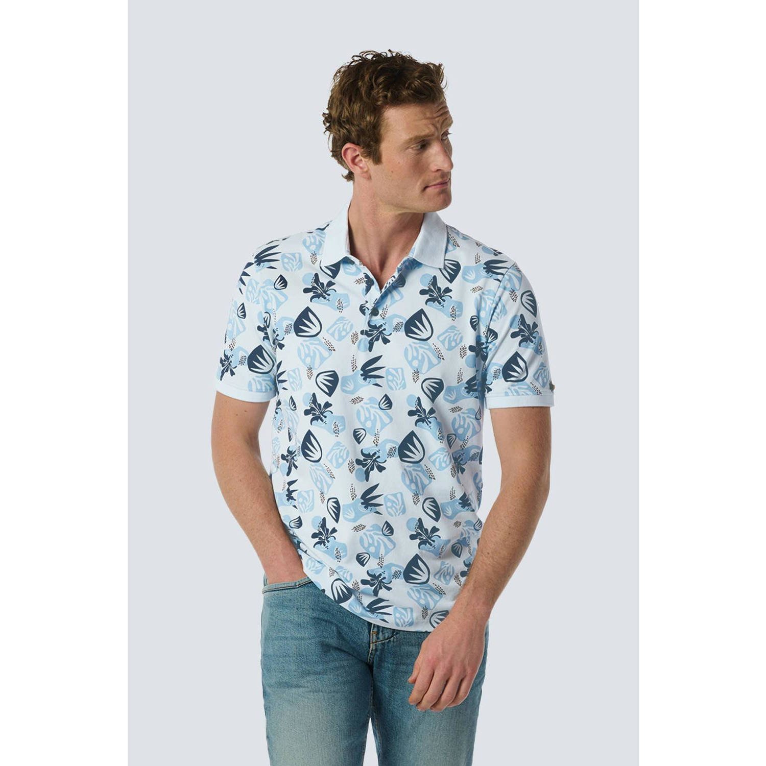 No Excess polo met all over print sky