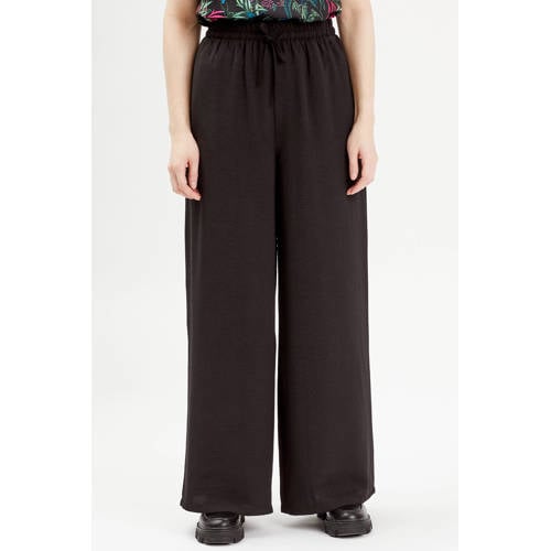 Cache Cache high waist wide leg broek zwart afbeelding