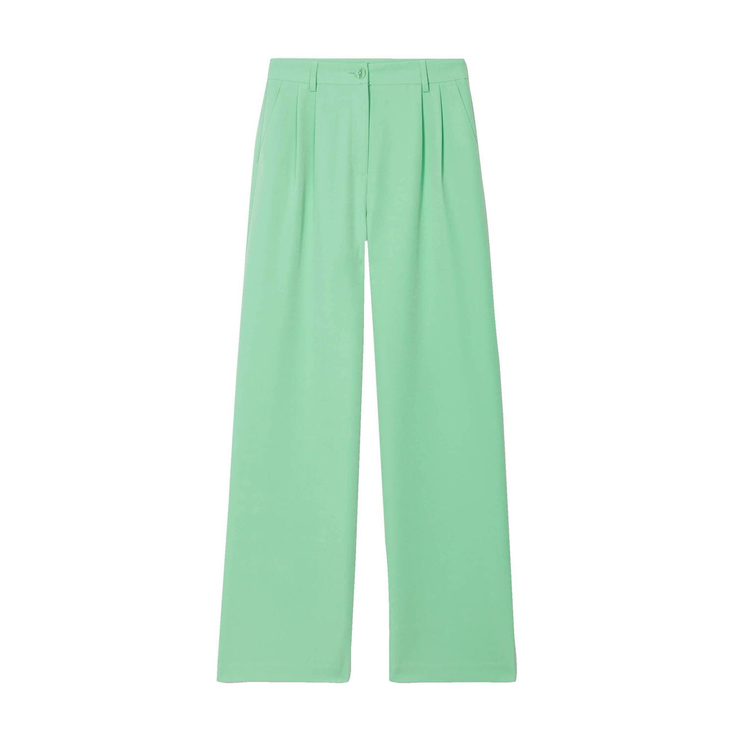 Cache wide leg pantalon groen
