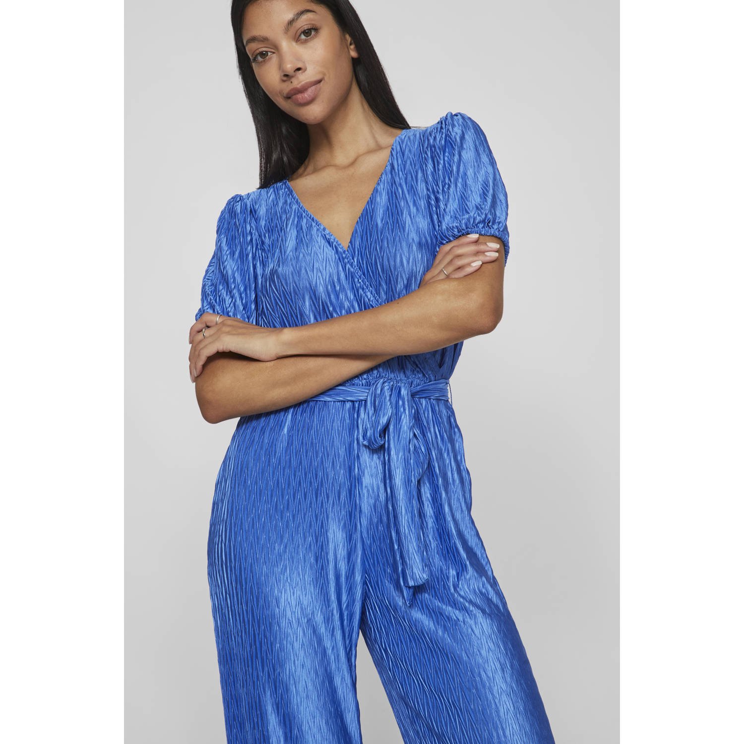 VILA jumpsuit VIPLUSA blauw