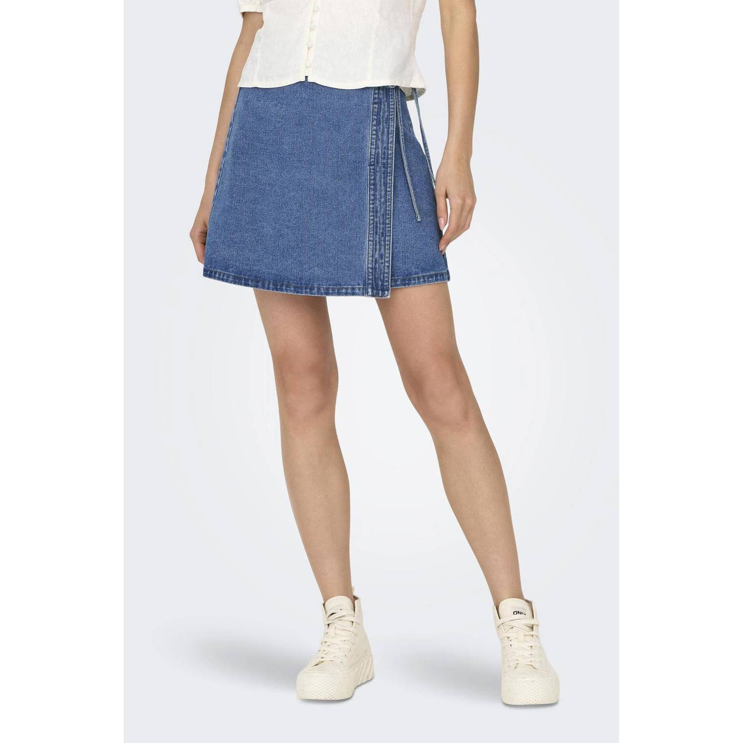 ONLY skirt ONLVILLA light blue denim