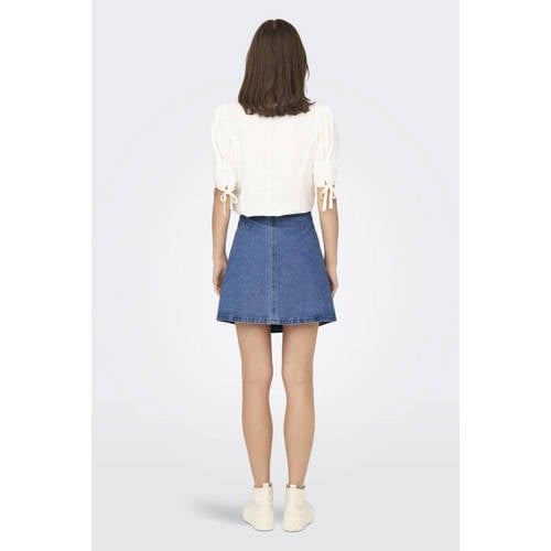 ONLY skirt ONLVILLA light blue denim afbeelding