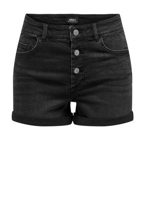 high waist regular fit short ONLHUSH black denim