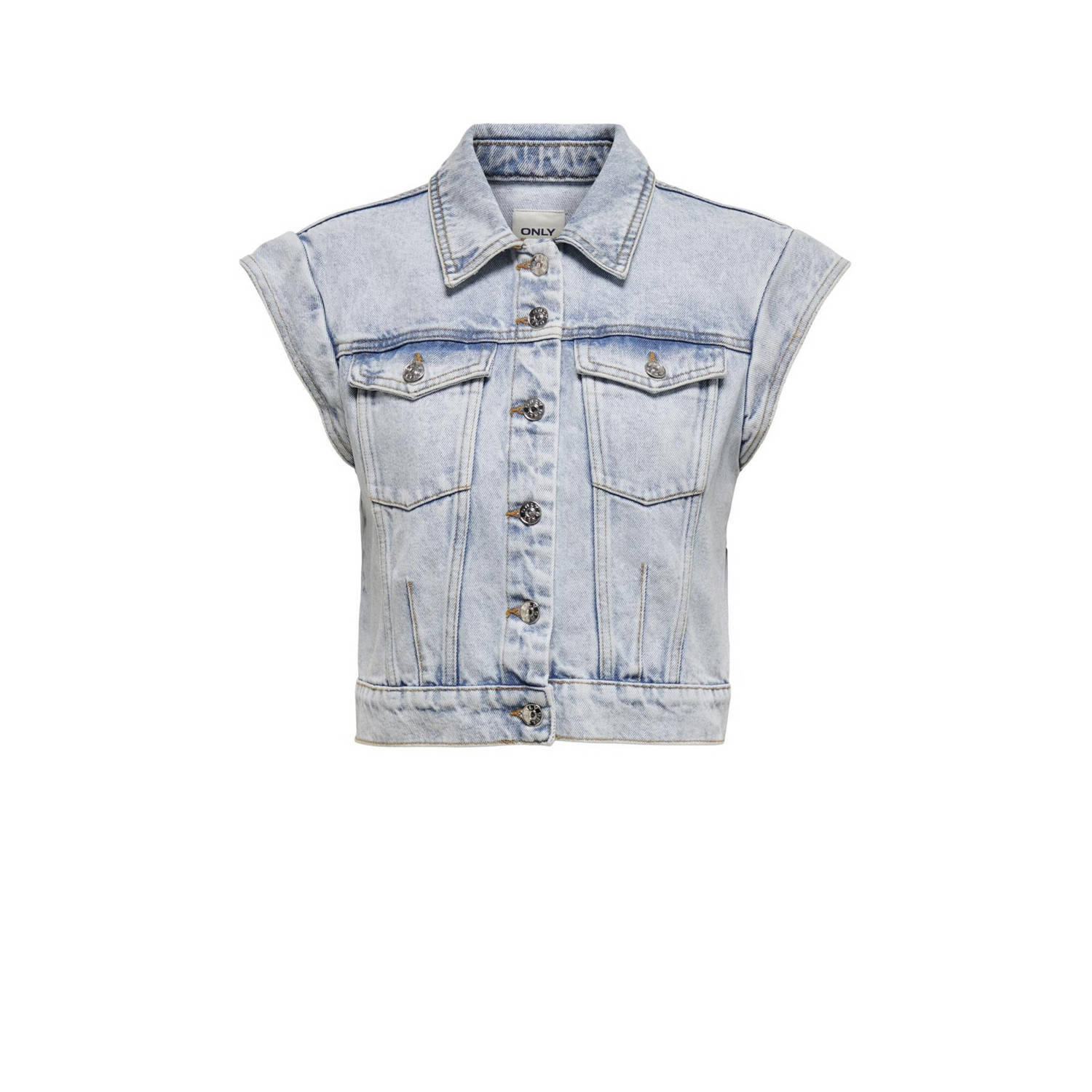 ONLY gilet ONLBRODY light blue denim