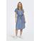 ONLY spijker blousejurk ONLPEMA medium blue denim