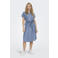 ONLY spijker blousejurk ONLPEMA medium blue denim