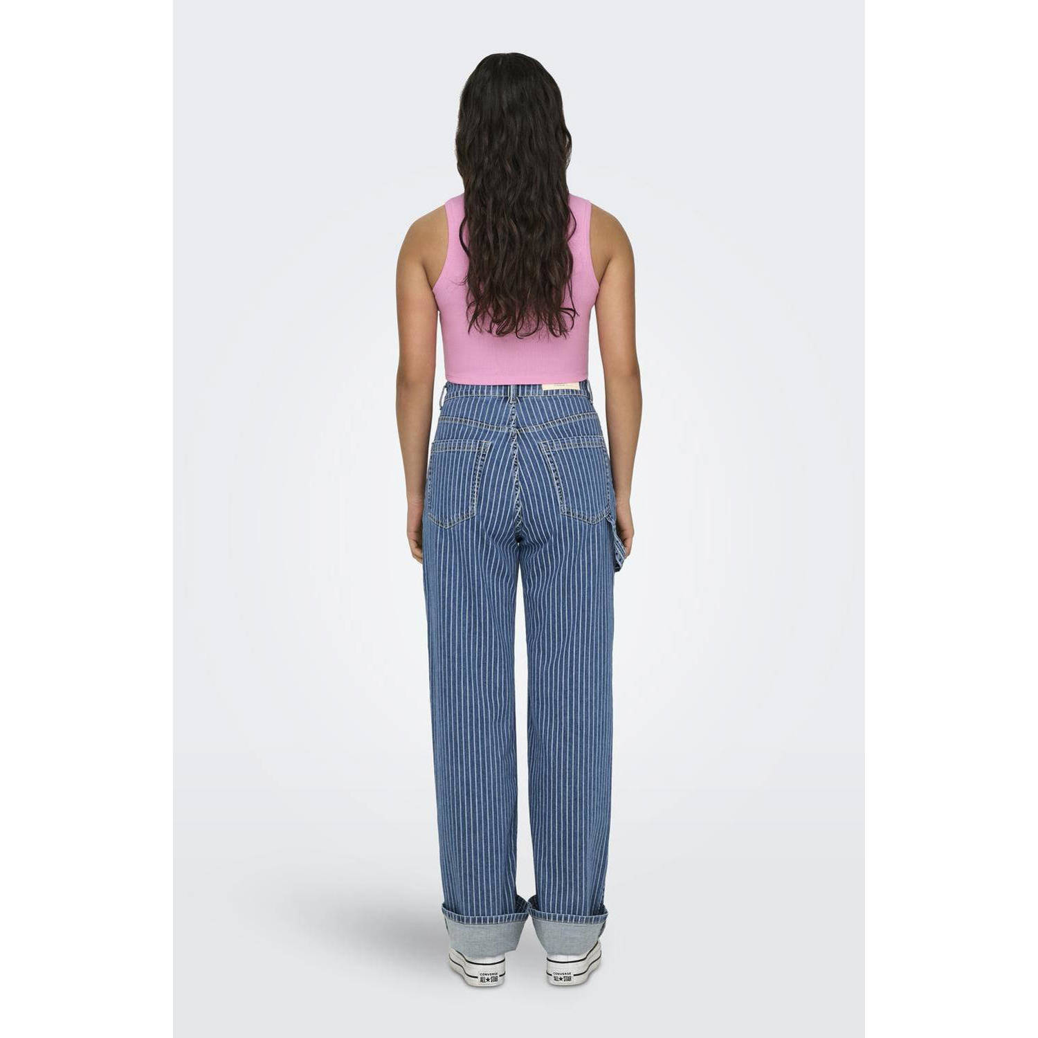 ONLY crop top ONLVILMA roze
