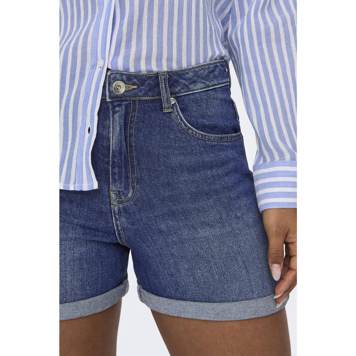 ONLY regular fit short ONLJOSEPHINE medium blue denim