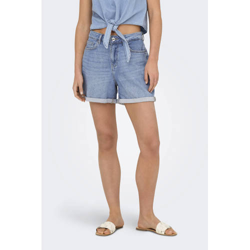 ONLY regular fit short ONLJOSEPHINE light blue denim afbeelding