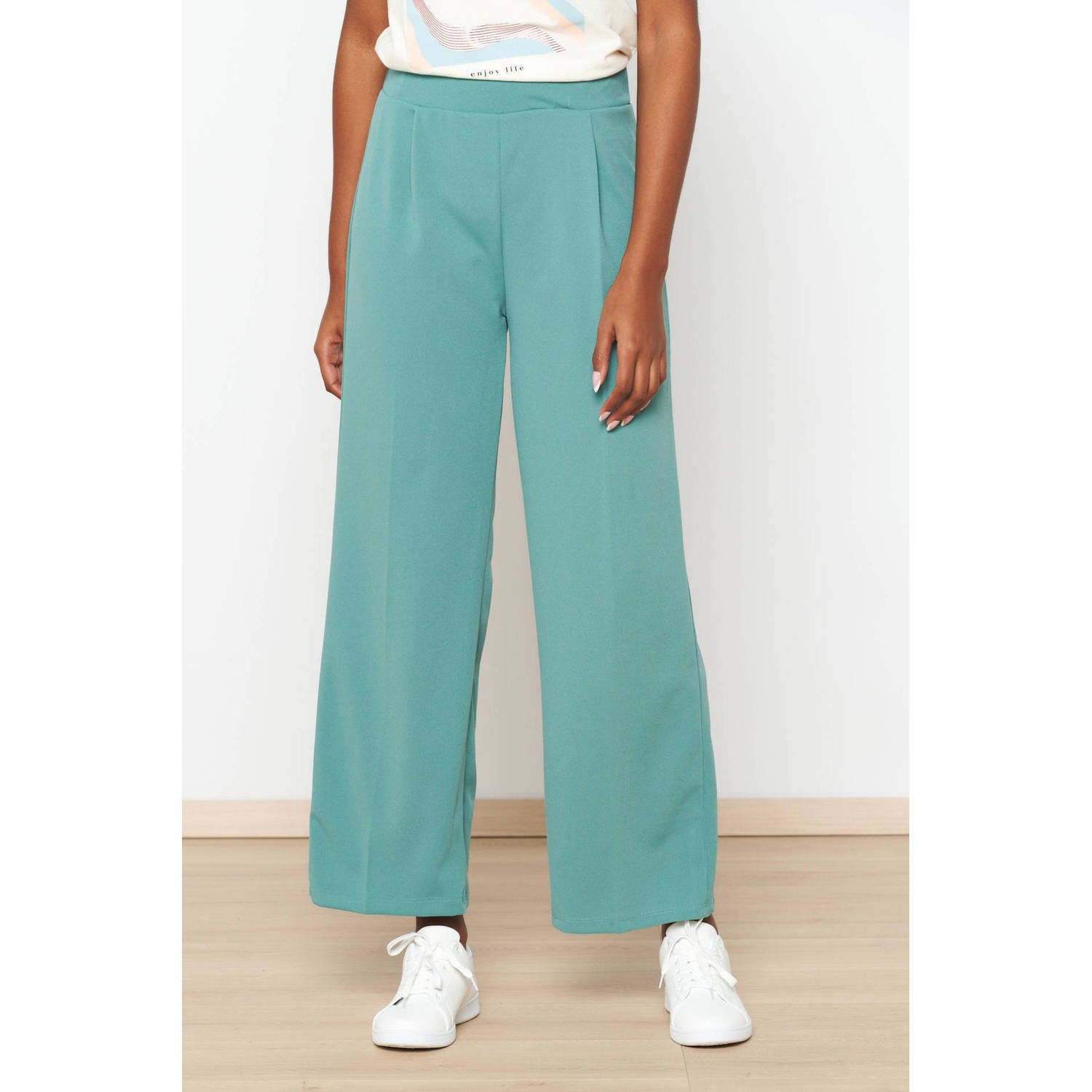 LOLALIZA high waist wide leg pantalon zwart