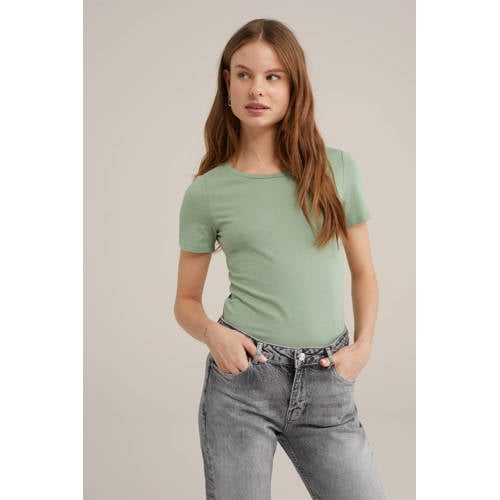 WE Fashion T-shirt mintgroen afbeelding