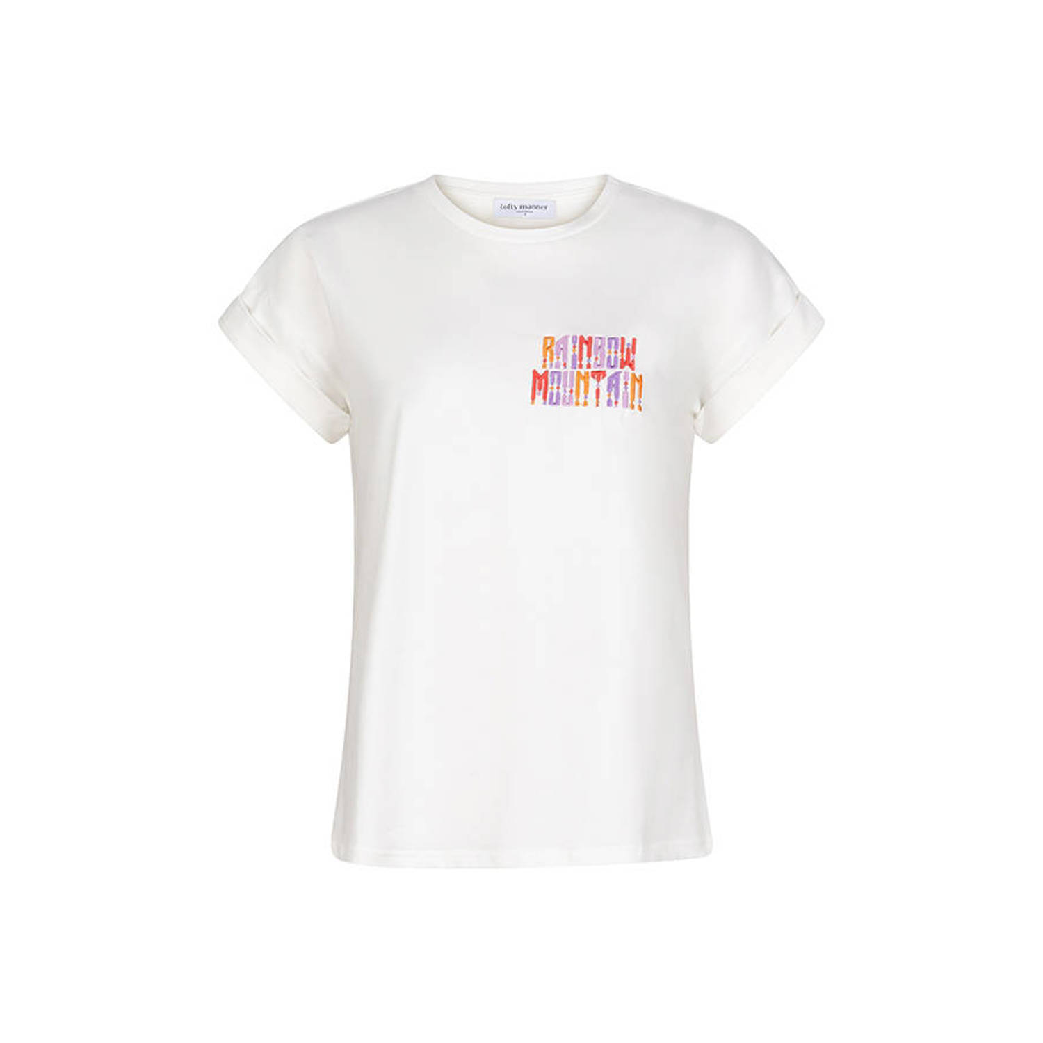 Lofty Manner Stijlvolle T-shirt Elliot White Dames