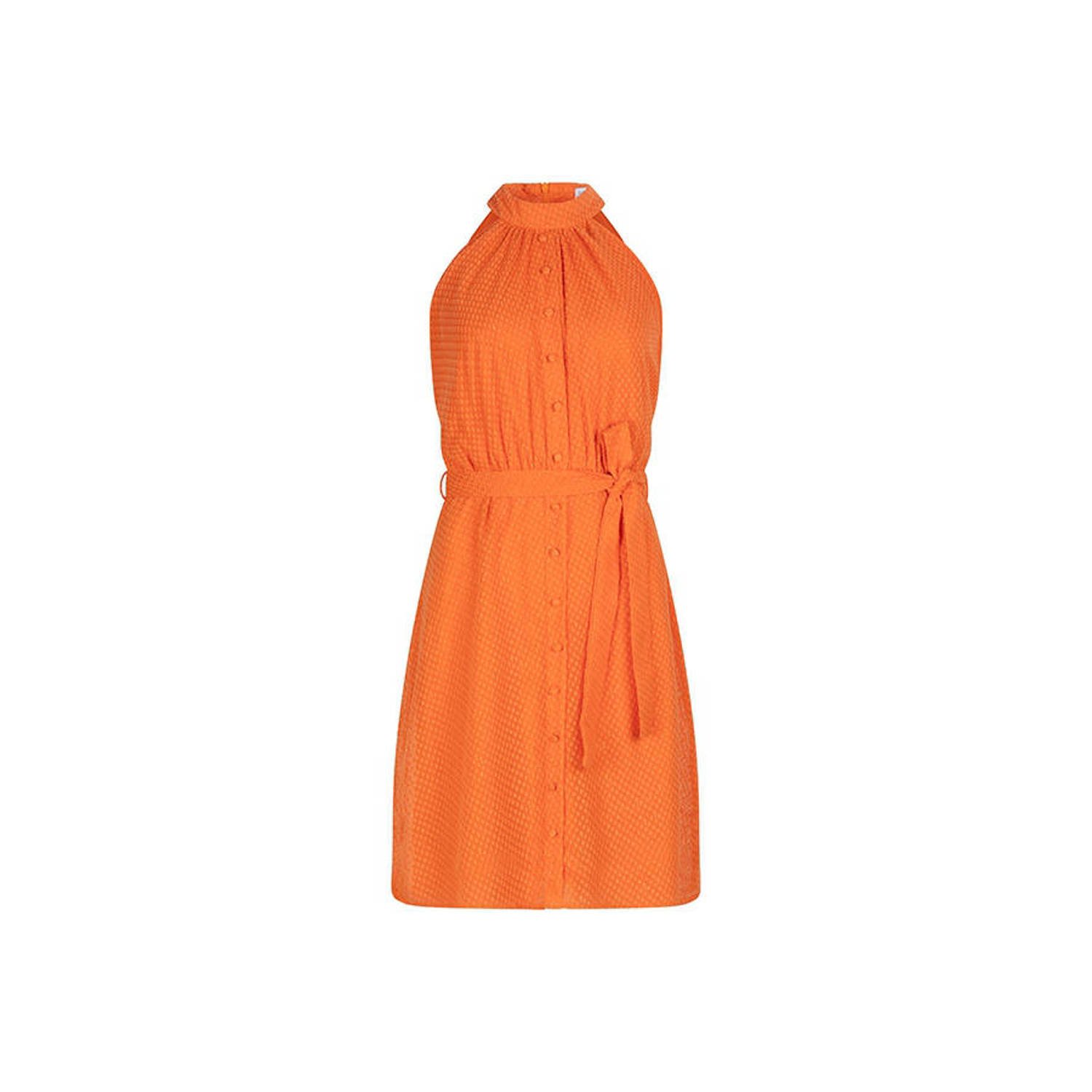 Lofty Manner jurk met textuur Remia oranje