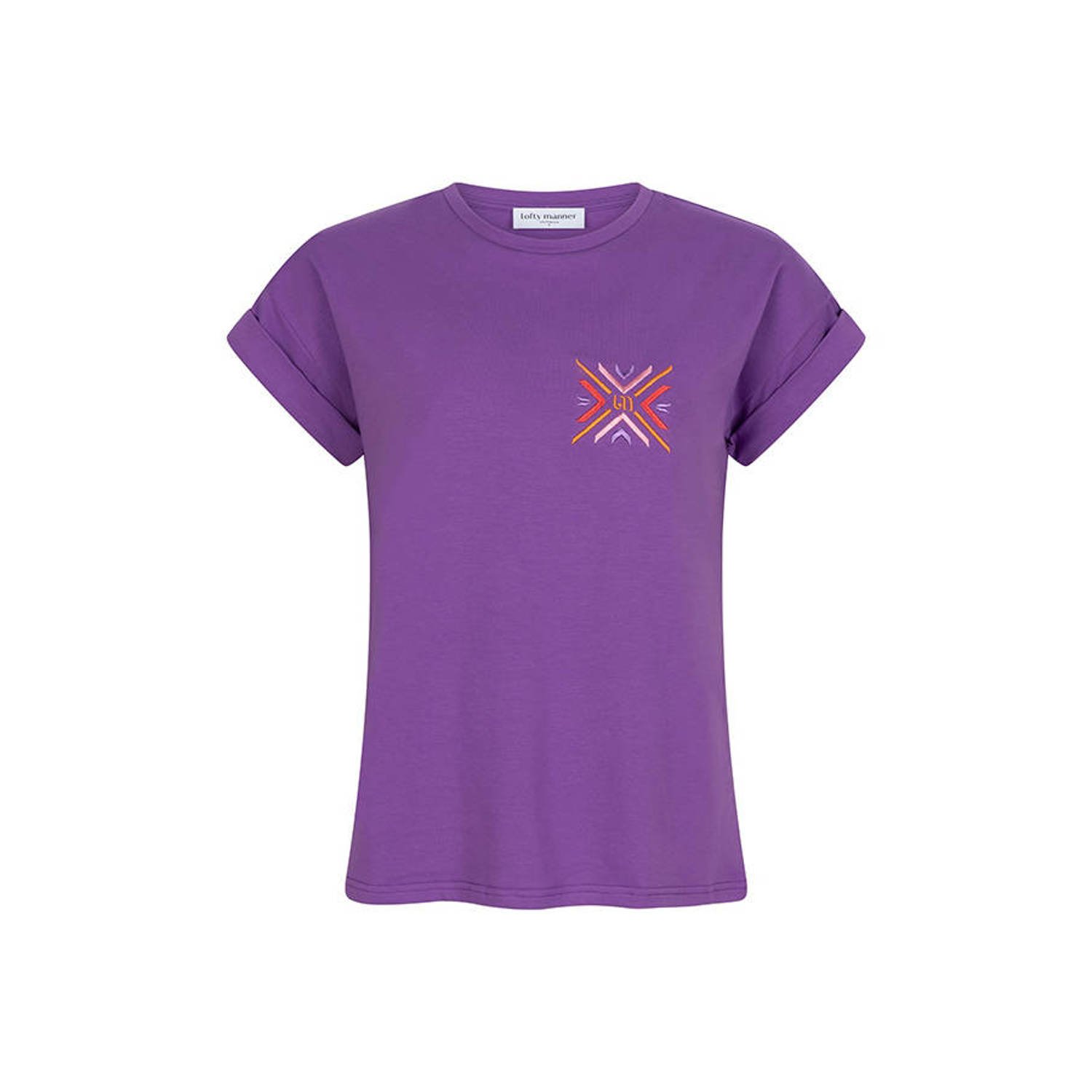 Lofty Manner Elliot T-shirt voor vrouwen Purple Dames