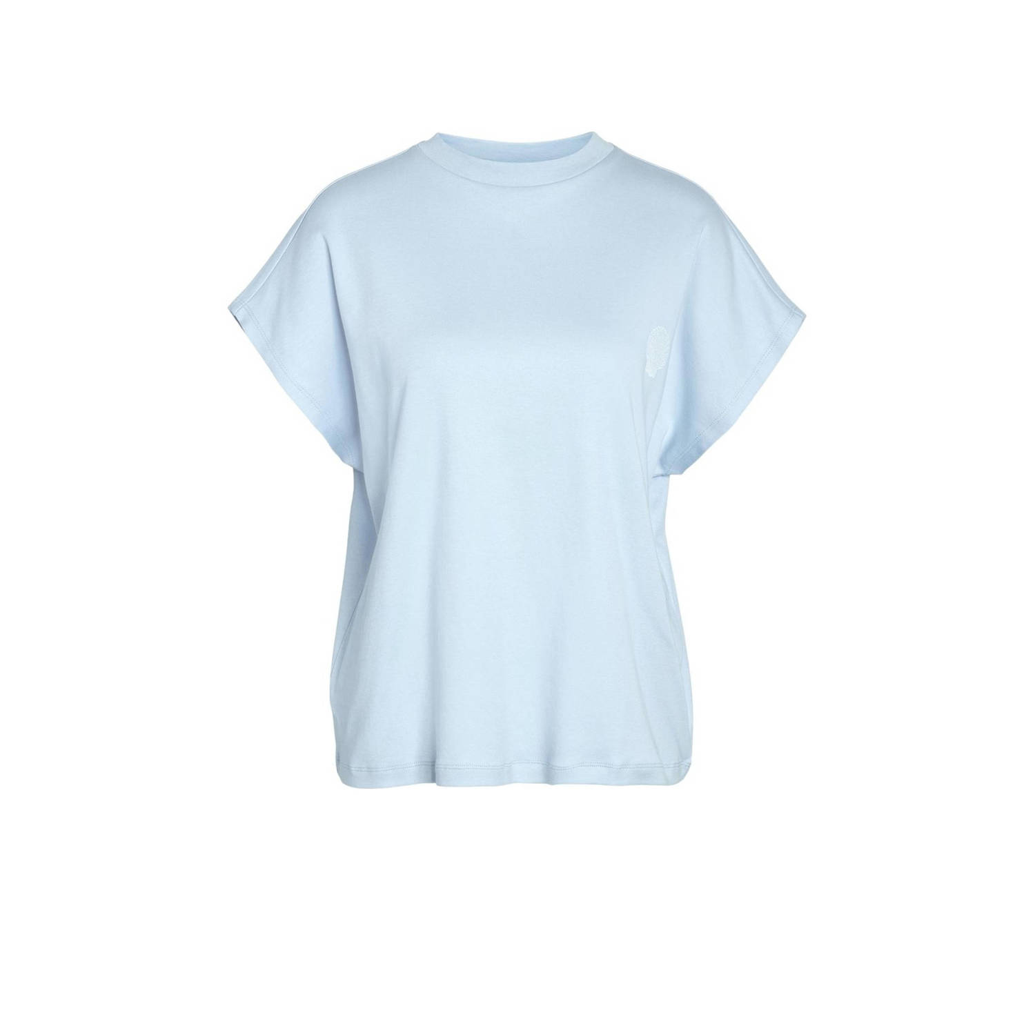 NOISY MAY T-shirt NMKIM met printopdruk lichtblauw